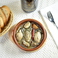牡蠣とマッシュルームのアヒージョ