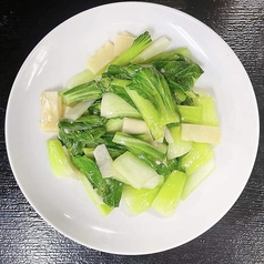 青菜塩味炒め/青菜オイスターソース炒め/麻婆茄子