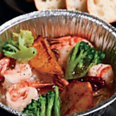 海老のアヒージョ