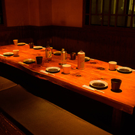 10名様まで利用可能な掘りごたつ個室