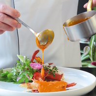 こだわりの食材をふんだんに使用した四季折々のメニュー