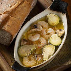 海老とマッシュルームのアヒージョ＋バケットセット