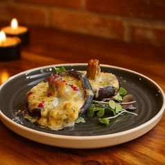 椎茸のブルーチーズ焼き