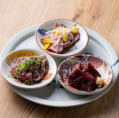 肉刺し3種盛り合わせ