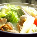 料理メニュー写真&nbsp;浅利と無農薬有機野菜の柚子胡椒タジン鍋