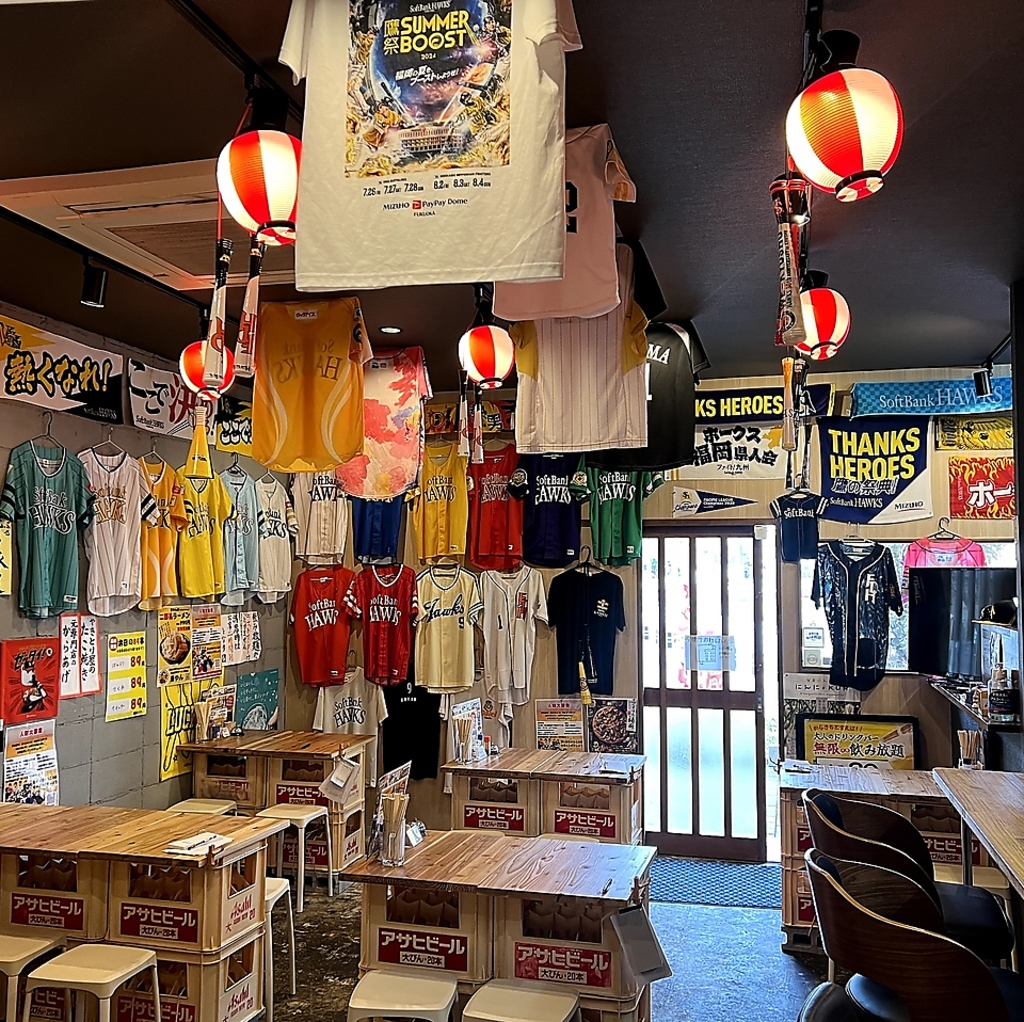 PayPayドーム近く！観戦後にはお気軽にお立ち寄りください☆もちろん野球好き以外の方でもお気軽に♪