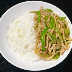 青椒肉絲丼/チャーシュー丼