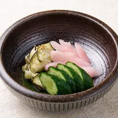 お漬物盛り合わせ