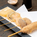 料理メニュー写真&nbsp;串揚げ五種盛合せ