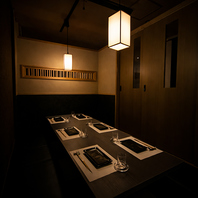 スタイリッシュな個室空間は各種ご宴会にオススメです！