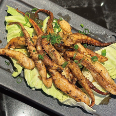 炭焼イカ下足バター醤油焼き