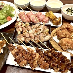 炭火焼鳥 から揚げ 釜めし 鳥まるのコース写真