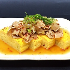 肉ぶっかけ玉子焼き