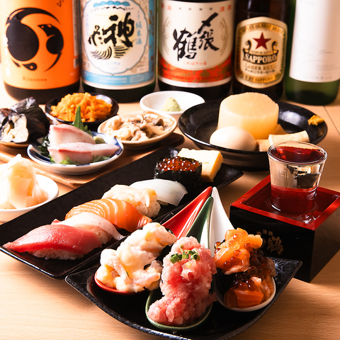 カジュアルにお寿司が楽しめる♪豊富な日本酒と海鮮が自慢のお店です！