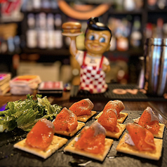 Salmon & Sour cream Canape サーモンとサワークリームのカナッペ