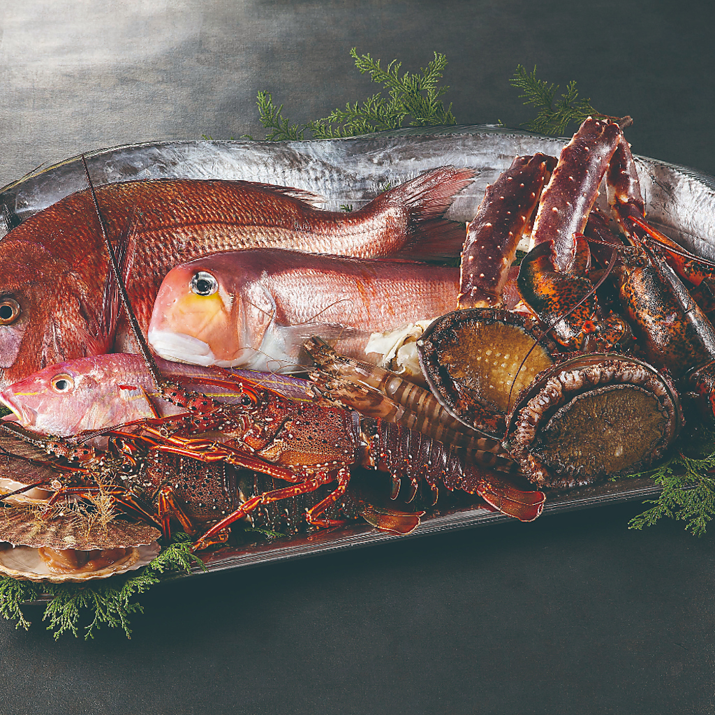 お肉だけでなく海鮮の鉄板焼もお楽しみください。