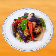 豚バラと味噌ナス炒め