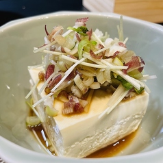 枝豆豆腐の冷や奴の夏薬味盛り