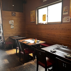 綺麗な鉄板があるテーブル