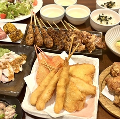 炭火焼鳥 から揚げ 釜めし 鳥まるのコース写真