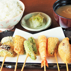 串かつ 赤とんぼのおすすめランチ1