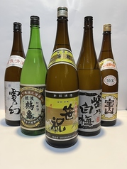 厳選された地酒や日本酒の充実したラインナップ！