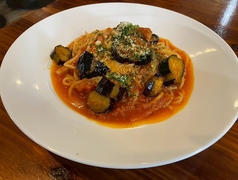 茄子とベーコンのトマトソース