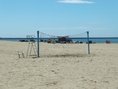 バレーネットもあります！夏に砂浜ならビーチバレーしなきゃ！