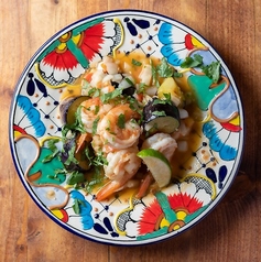 Camarones al Tequila　エビのテキーラ炒め