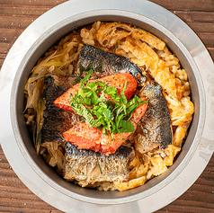 鰯と明太子と大葉の釜飯