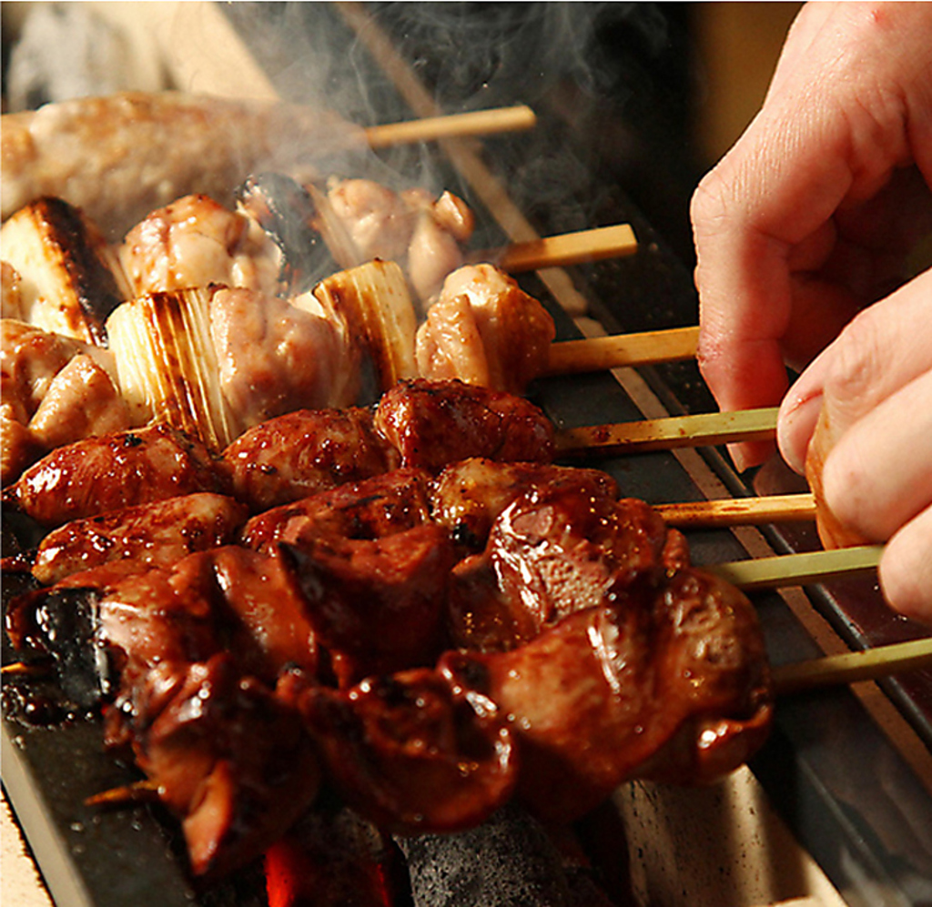 毎日料理長自らが串刺し♪