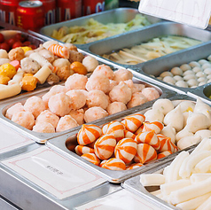 エビ団子/蟹団子/ワンタン/水餃子/エビ餃子/翡翠餃子/小籠包/つくね/ふちく/凍り豆腐…など