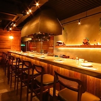 【1階カウンター席】五感を揺さぶる特等席をぜひどうぞ