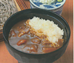 ごまそばとカレー丼のセット