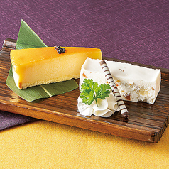 お芋チーズケーキと西通りプリンのカッサータ