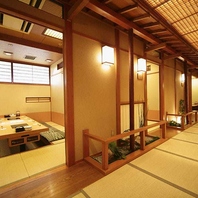 少人数から最大24名様まで対応可能な完全個室を完備！