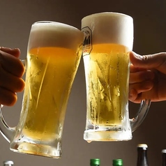 アサヒスーパードライ　生ビール（中）