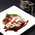 料理メニュー写真&nbsp;イベリコ豚のチーズ焼き　スペシャルバルサミコソース