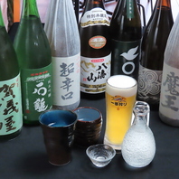 豊富な銘酒と和の趣を感じる店内で乾杯◎