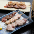 新鮮朝〆銘柄鶏の串焼きは、1本150円からとリーズナブル！売切れ御免！