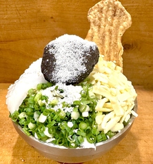 イカ墨イカづくしチーズもんじゃ（イカ墨・イカ・チーズ・イカフライ）