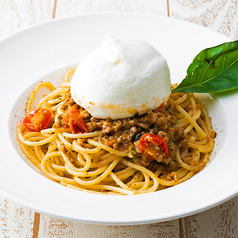 ジャパンXのミートソーススパゲティ