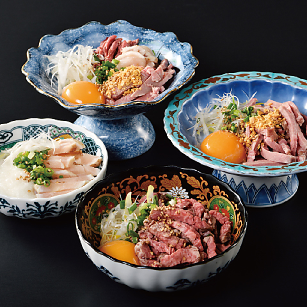 精肉店直営だからこそ、鮮度抜群の肉刺しも食べ放題！