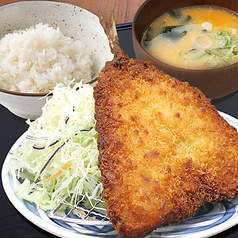 【魚フライ定食】特大！あじフライ定食