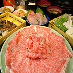 ◆忘年会お得セット◆特選霜降りA5黒毛和牛すき焼きセット【5800円】→【2900円】