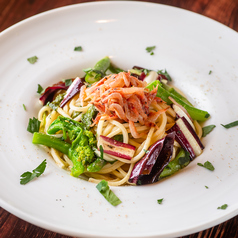 桜エビと春野菜のアーリオ・オーリオ