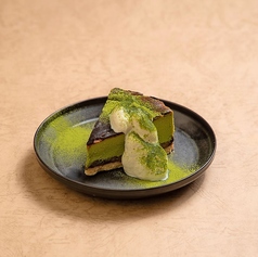 抹茶のバスクチーズケーキ