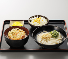 かきあげ丼うどんセット
