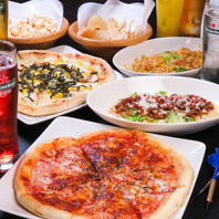 ピザも！軽食メニューもご用意しております