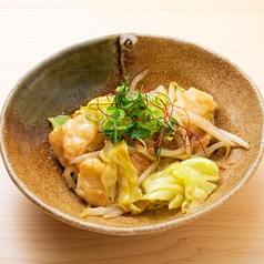 牛もつにんにく藻塩たれ